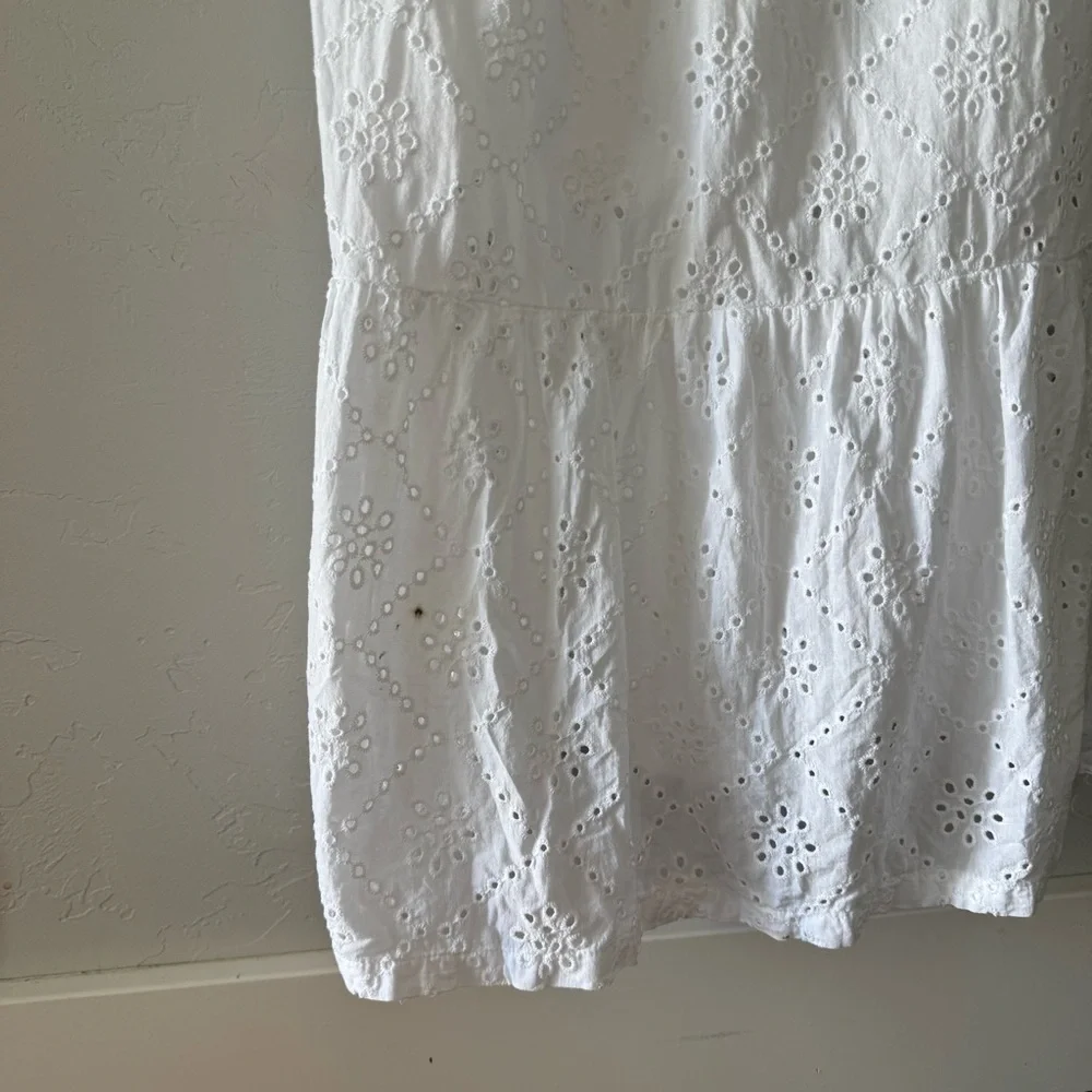 Isabel Maternity 100% Cotton Eyelet Dress - Picture 7 of 13
